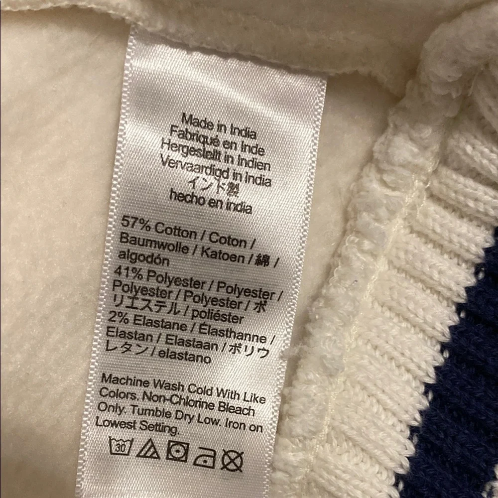 J.Crew Heritage fleece half-zip sweatshirt with contrast trim Size S